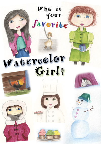 Image for Watercolor Girl poll and link