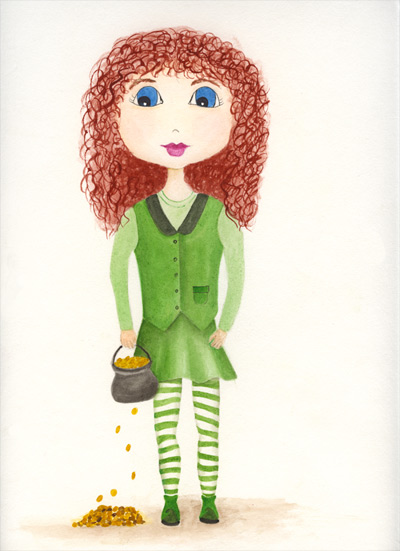 Image of Watercolor Girl #29, Patti
