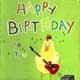 Happy Birthday Guitar Bird